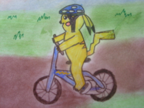 Dark pikacu: Pikachu projížďka na kole